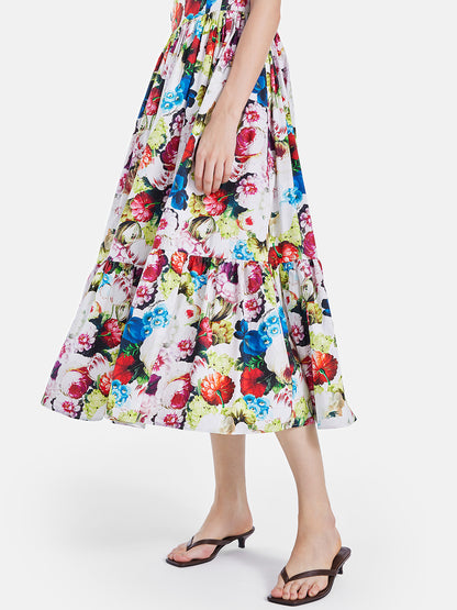 Vacation Floral Waist Dress