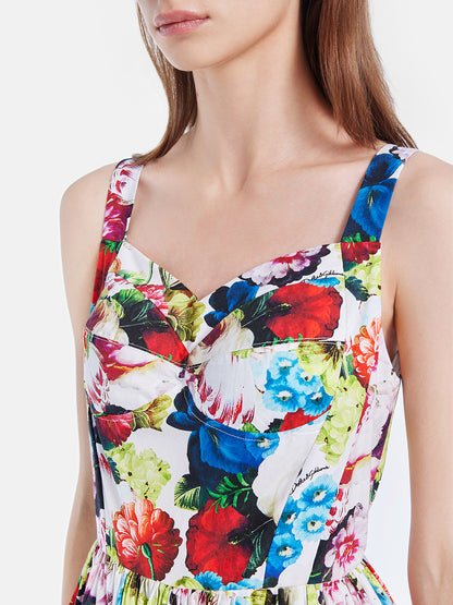 Vacation Floral Waist Dress