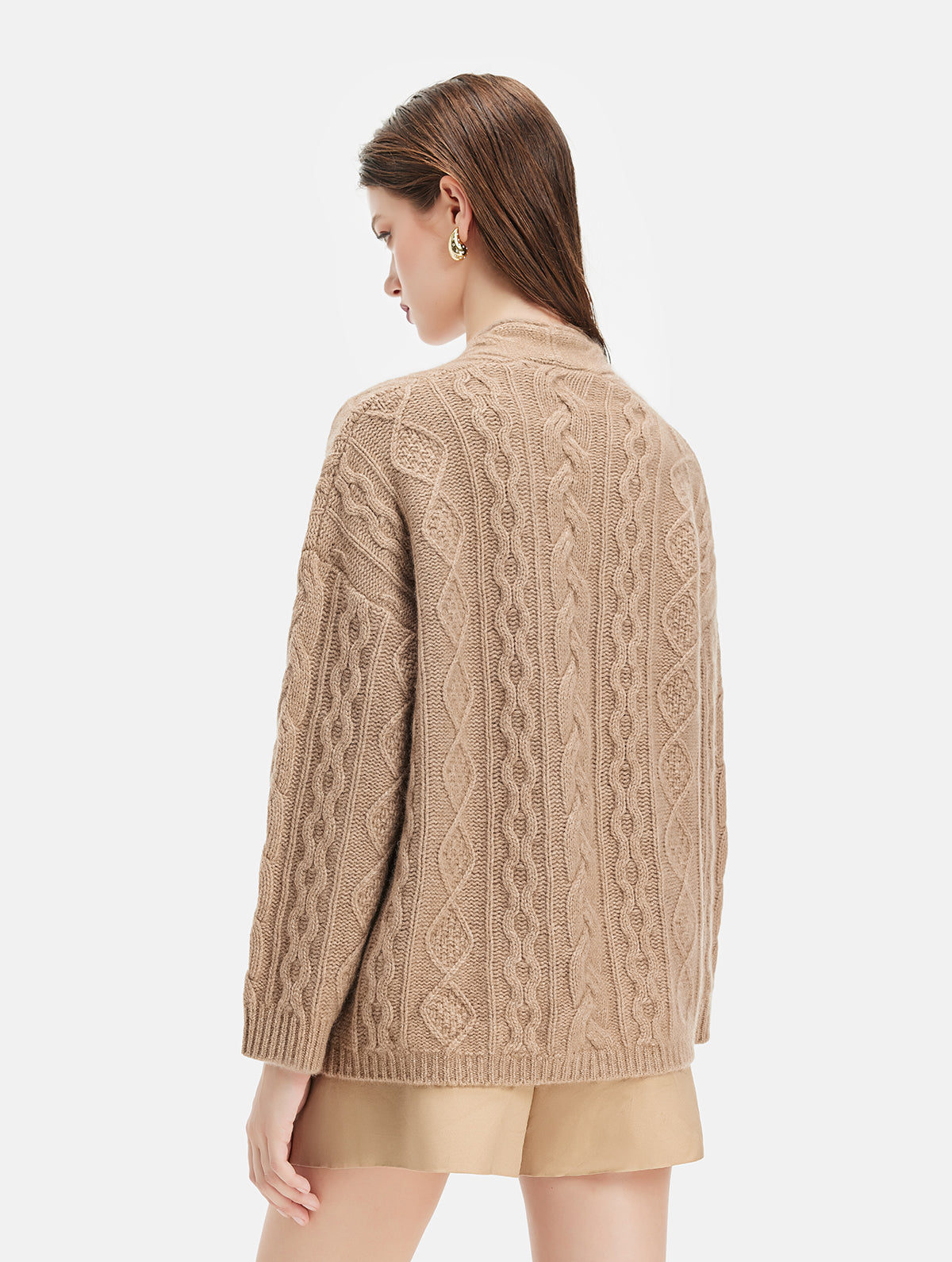 100% Cashmere Knot Cardigan