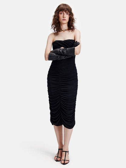 Minimalist Ruched Waist Dress