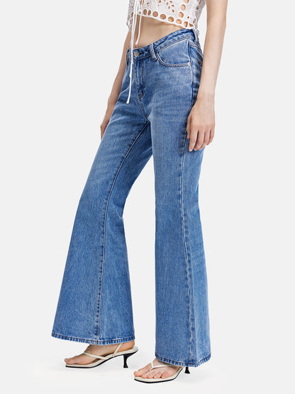 High-Waisted Flare Jeans