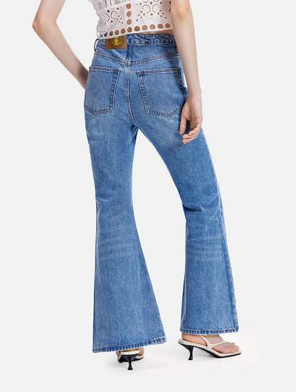 High-Waisted Flare Jeans