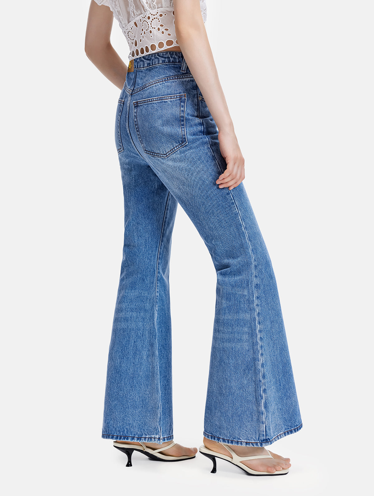 High-Waisted Flare Jeans