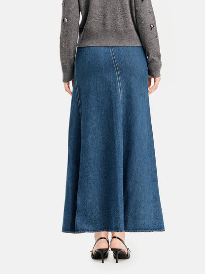 Denim A-Line Skirt