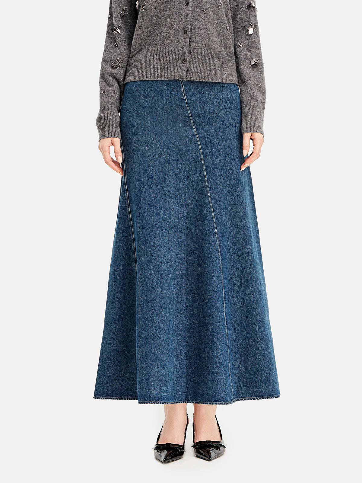 Denim A-Line Skirt