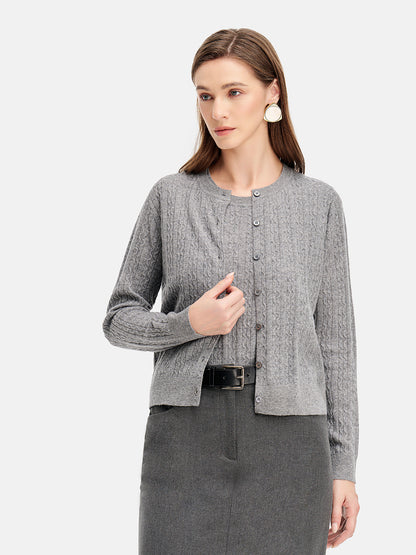 Fine Cashmere Cardigan Set