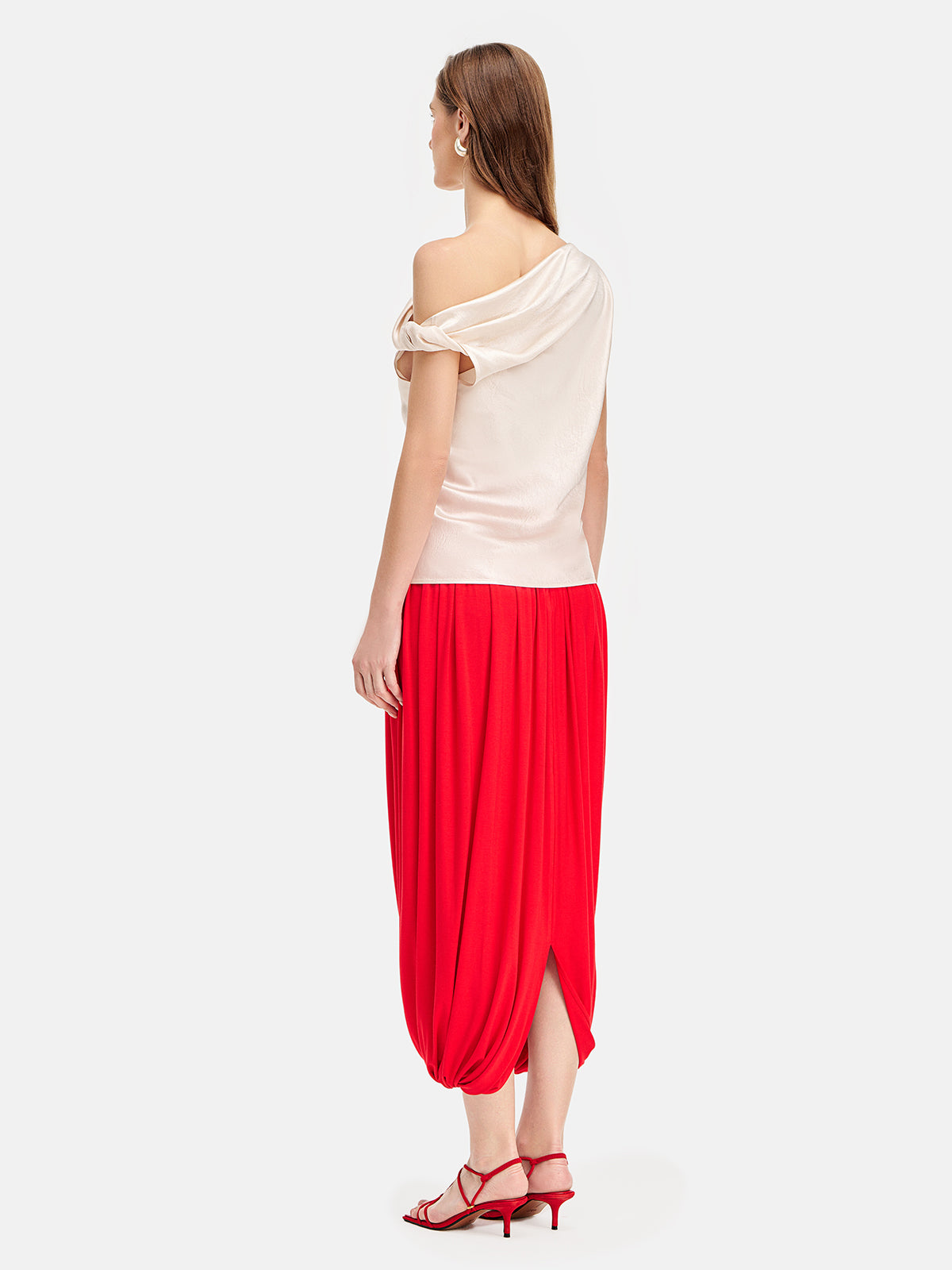 Satin Knot Sleeveless Top