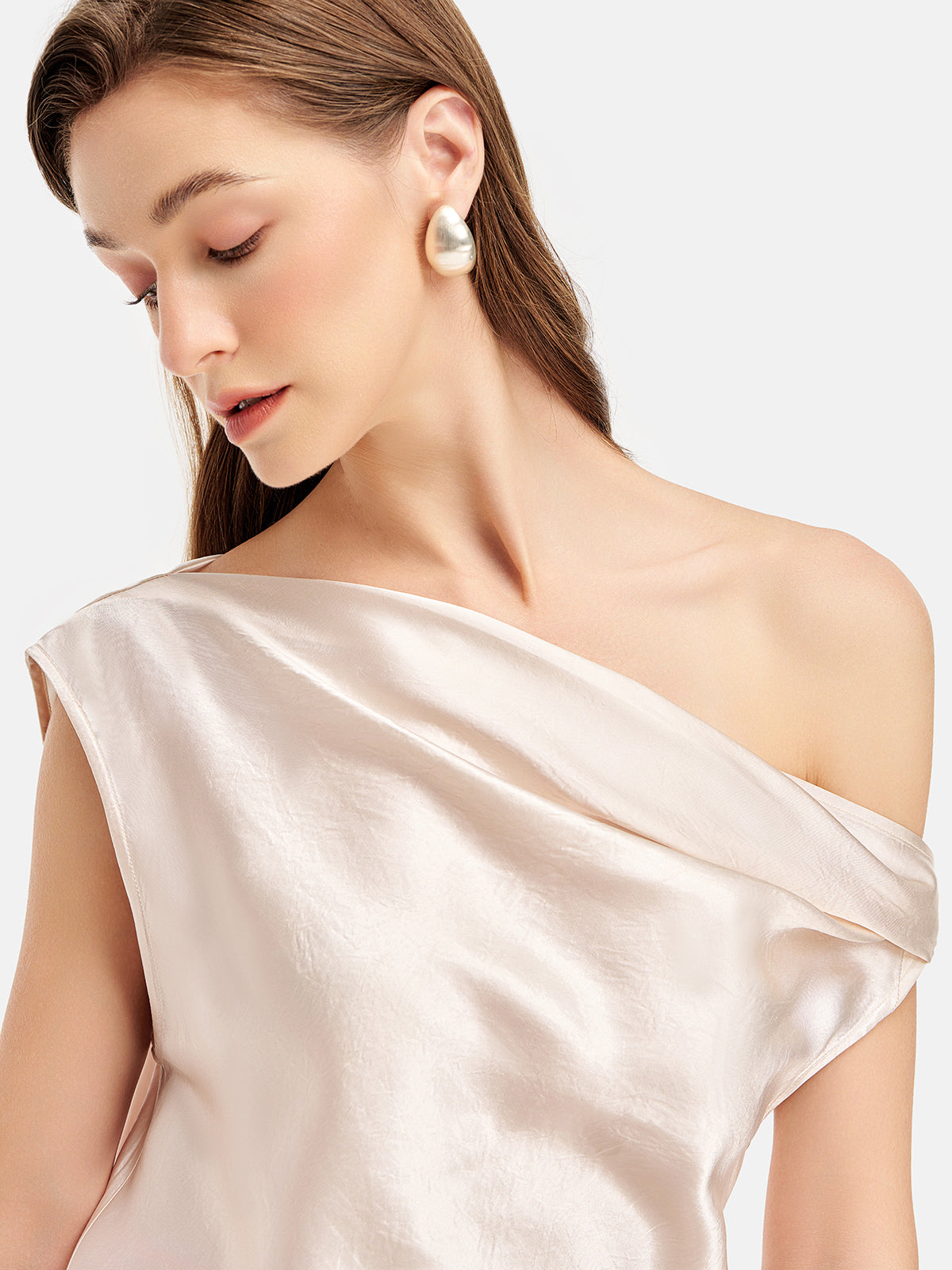 Satin Knot Sleeveless Top