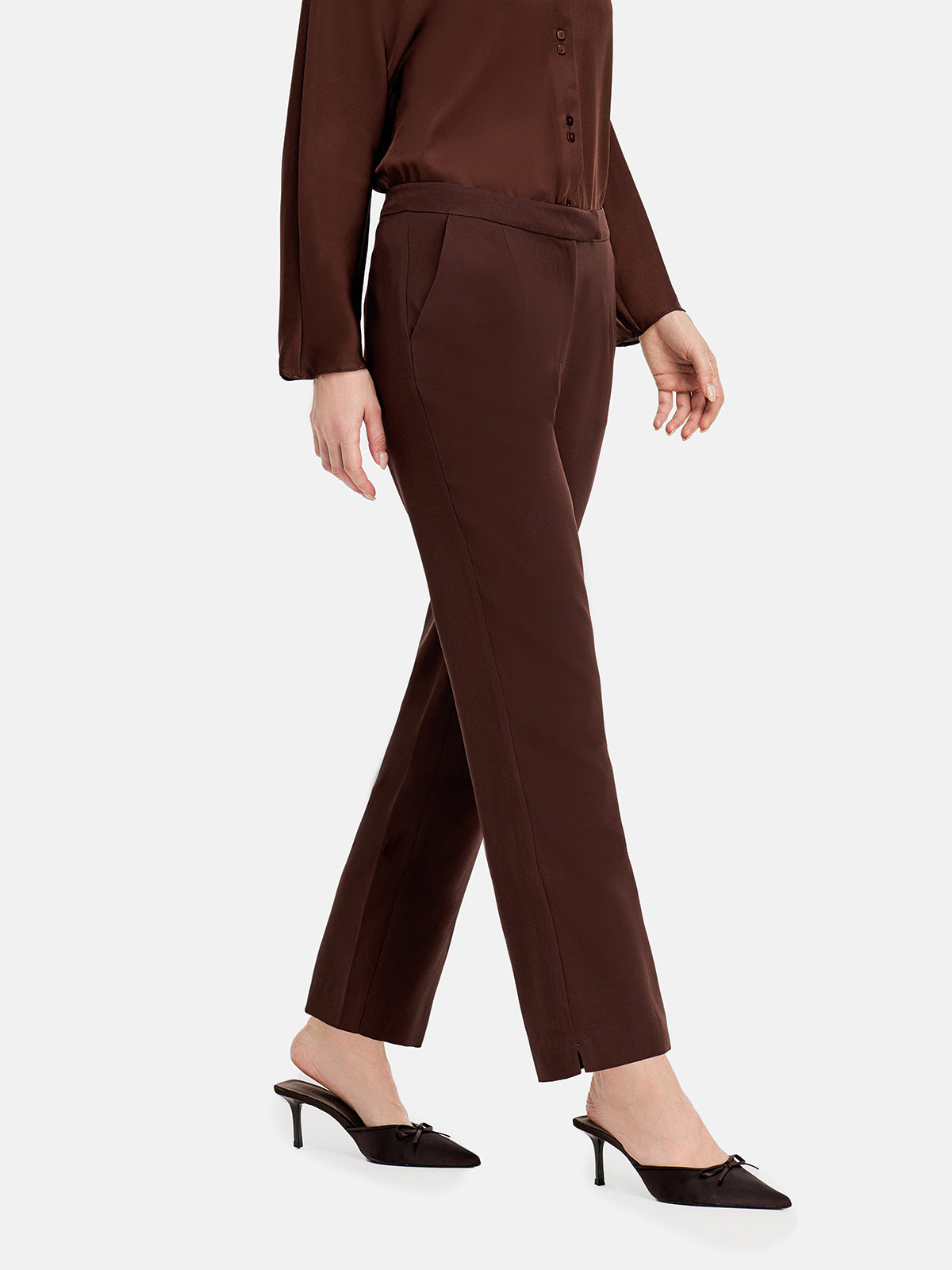 Luxurious Silk Wide-Leg Pants