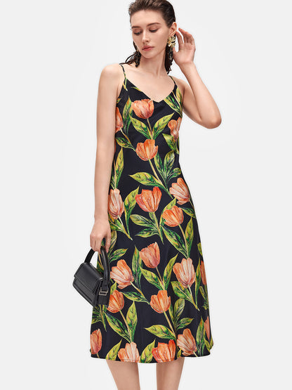 Floral Print Slip Dress