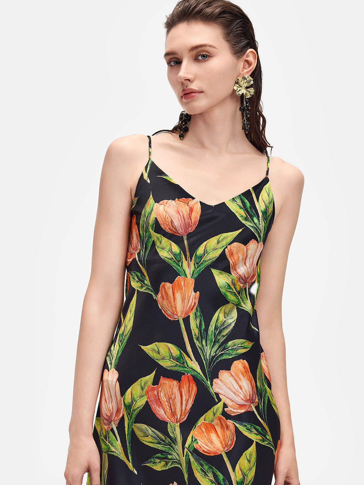 Floral Print Slip Dress