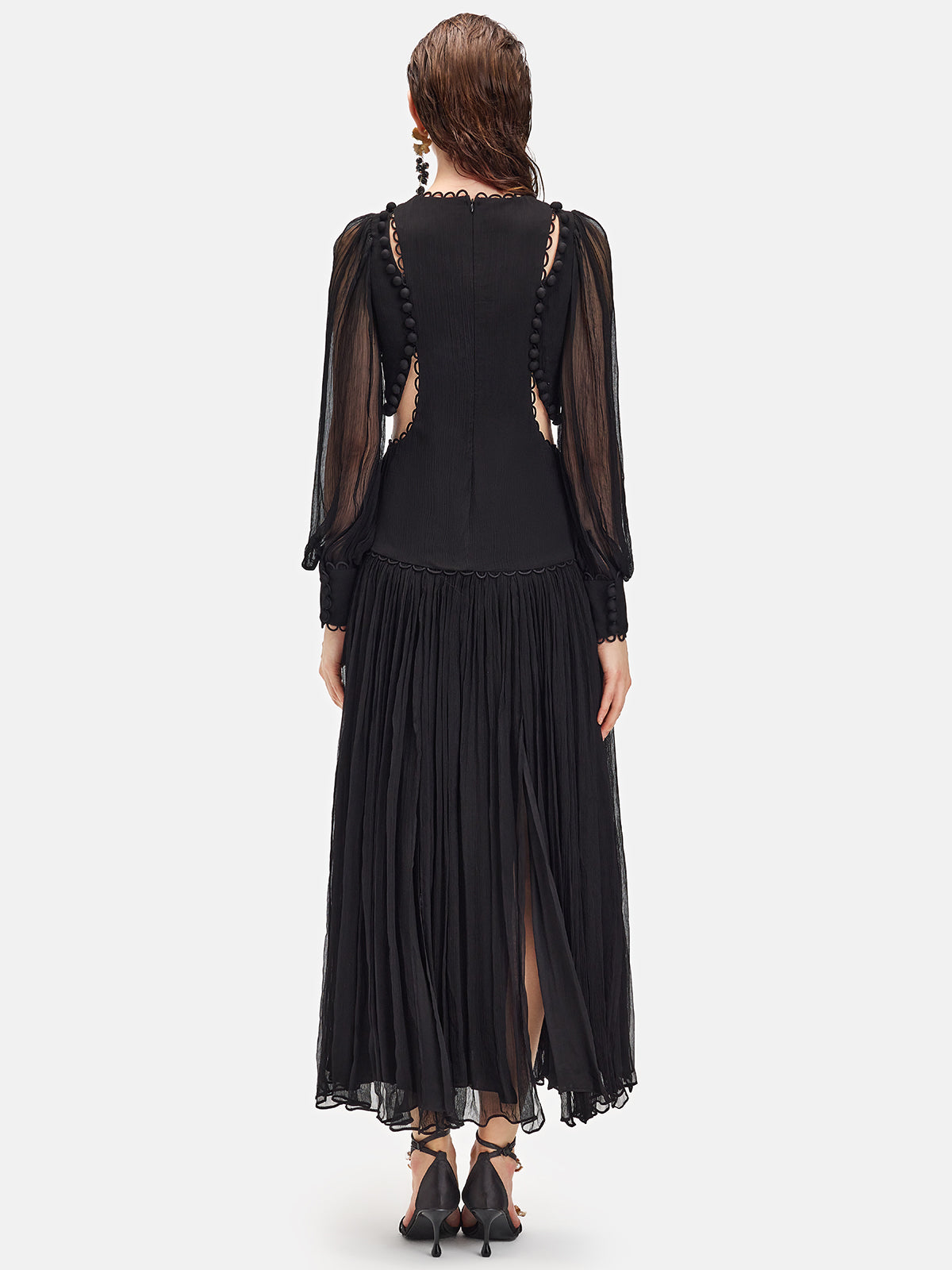 Sheer Panel Cutout Dress