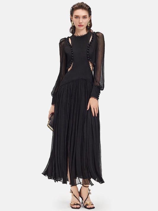 Sheer Panel Cutout Dress