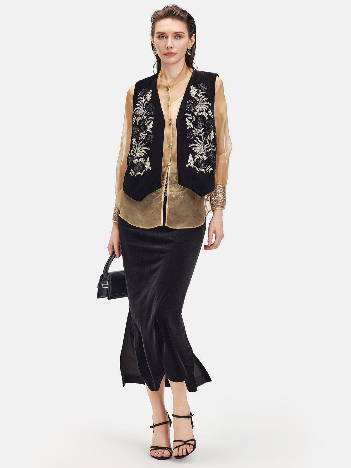 Heavy Craft Silk Velvet Vest