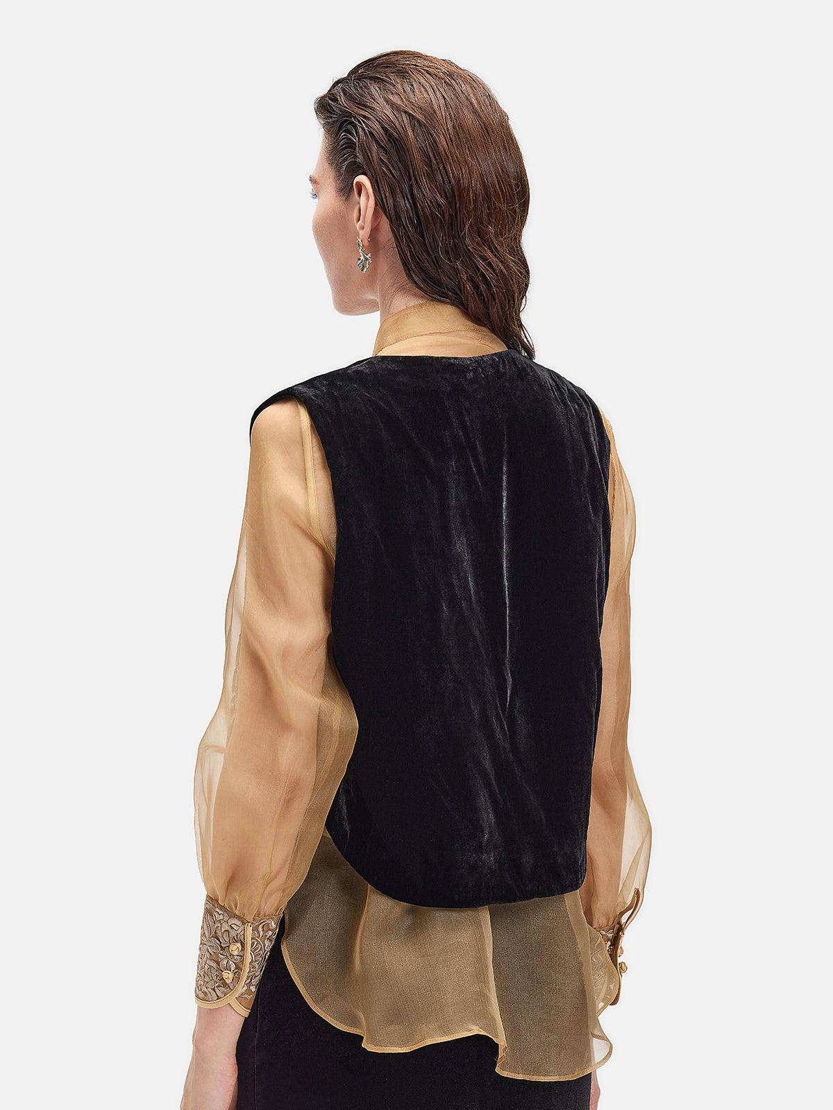 Heavy Craft Silk Velvet Vest