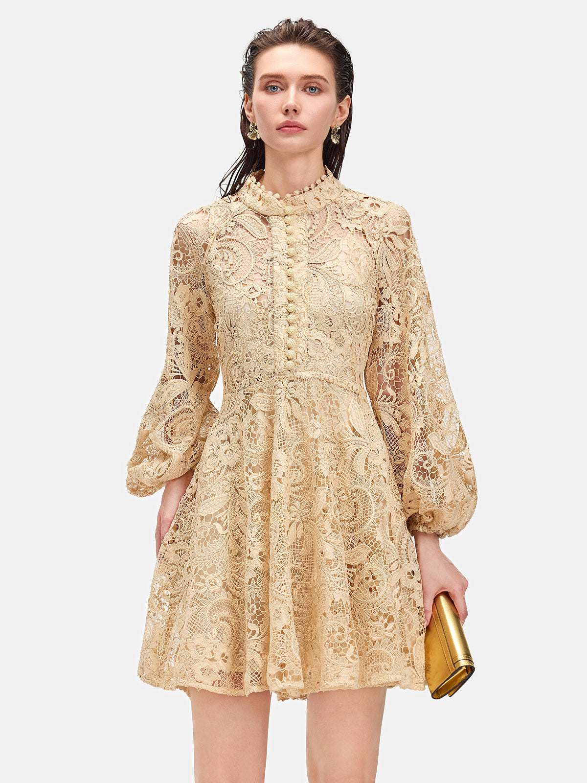 Lace Long-Sleeve Dress