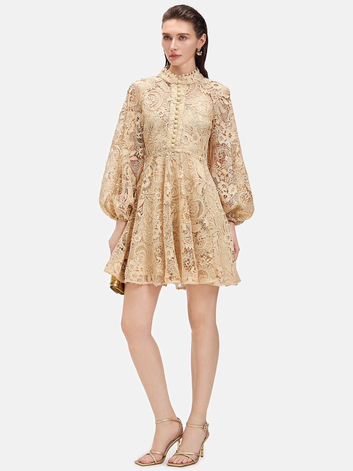 Lace Long-Sleeve Dress