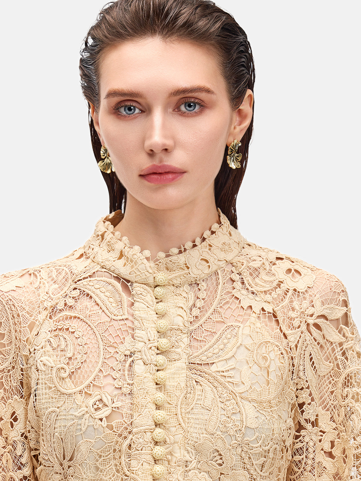 Lace Long-Sleeve Dress