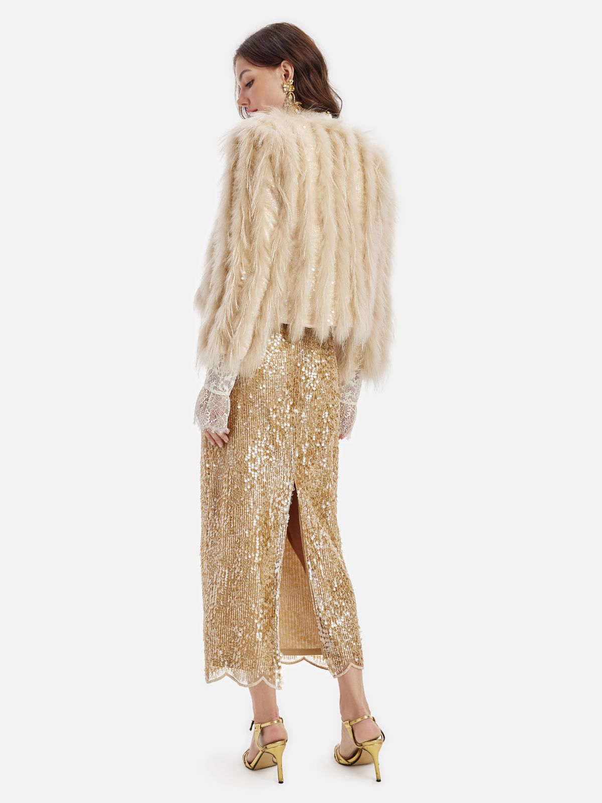 Luxury Mink & Embroidered Fur Coat