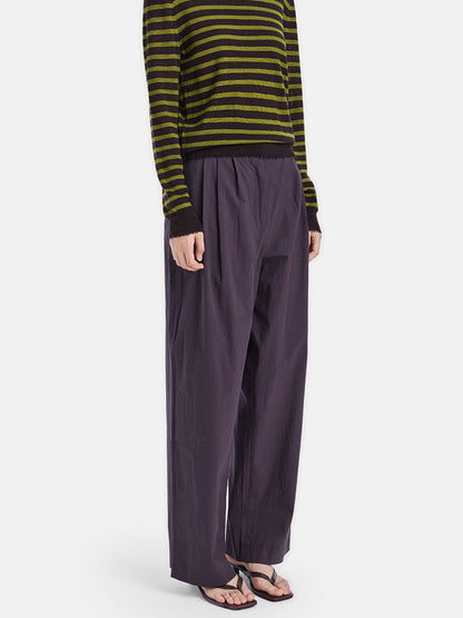 High-Waisted Straight-Leg Trousers