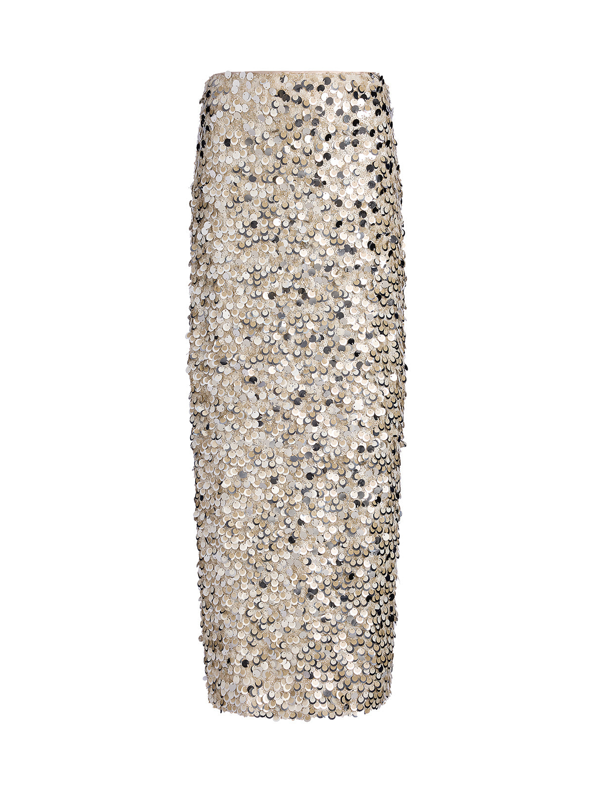 Sequin Embellished Stretch Skirt