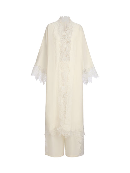 French Wool Lace Three-Piece Set