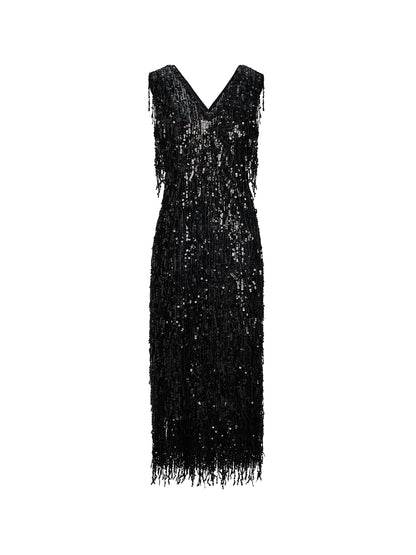 Sparkling Tassel Sequin Dress