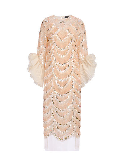 Custom Beaded Embroidered Gown