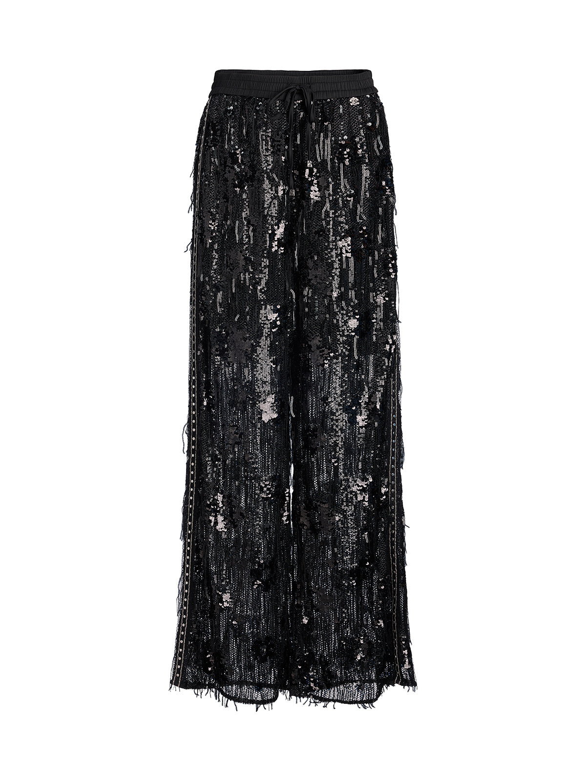 Custom Sequin Fringe Rock Pants