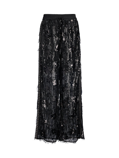 Custom Sequin Fringe Rock Pants