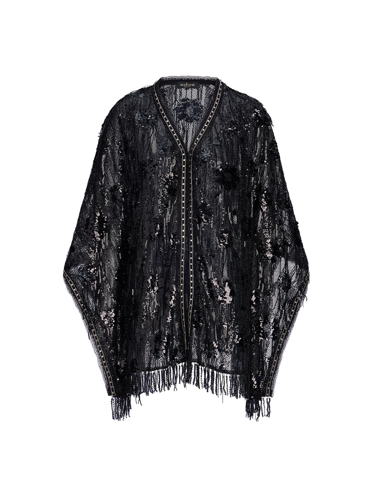 Custom Sequin Fringe Rock Cape