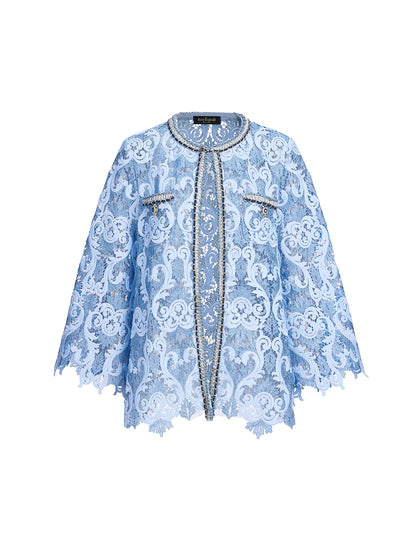 Baroque Two-Tone Lace Jacket