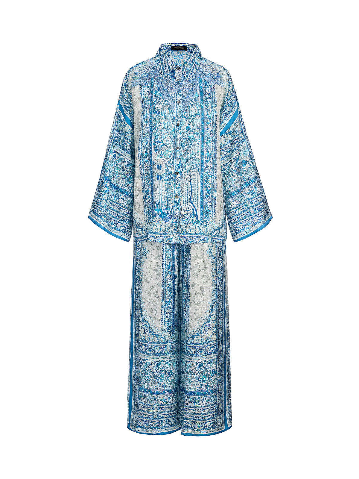 Baroque Printed Silk Lounge Set