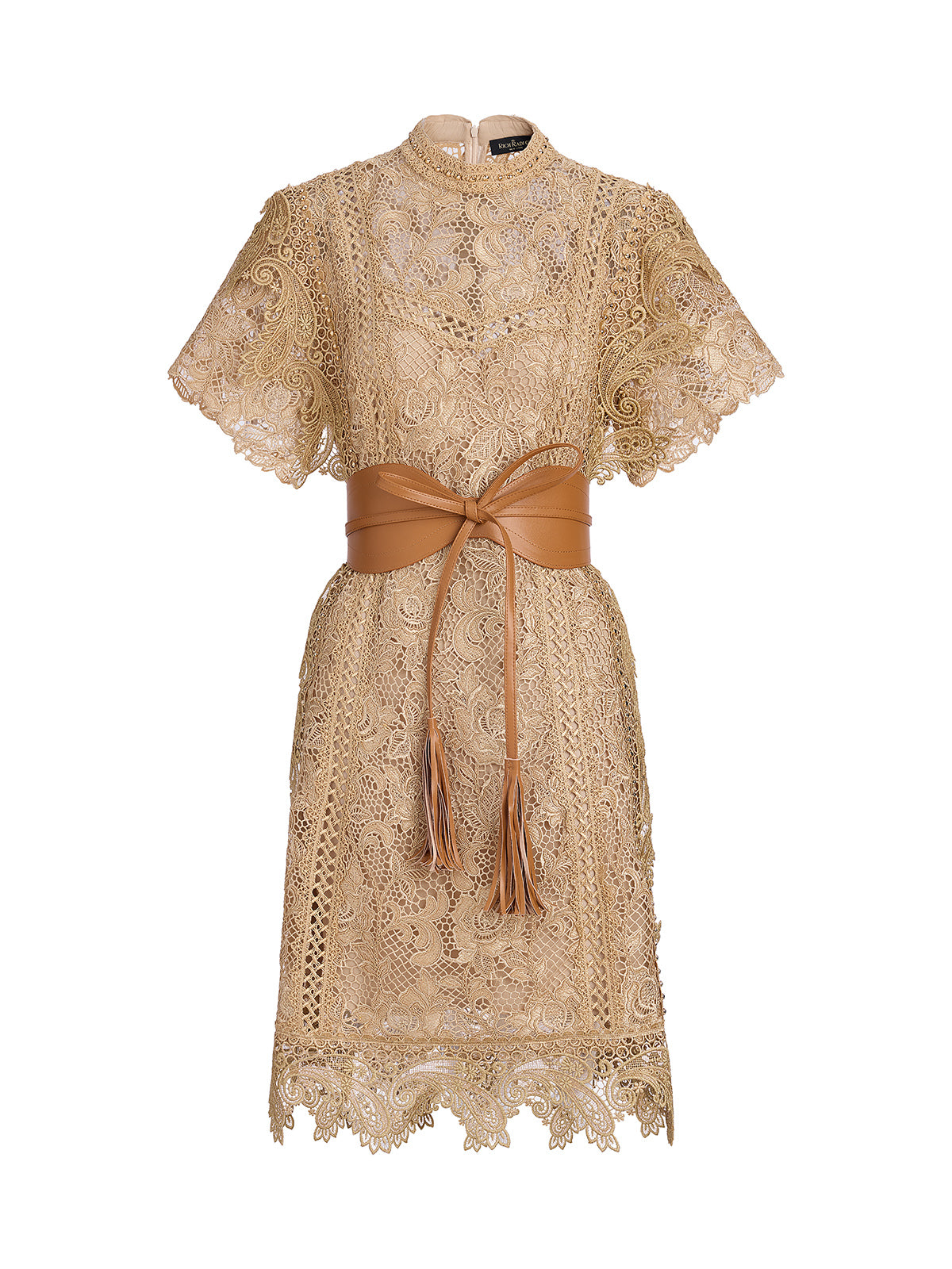Handcrafted Corded Lace Baroque Dress