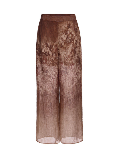 Ombre Lace Trim Pants
