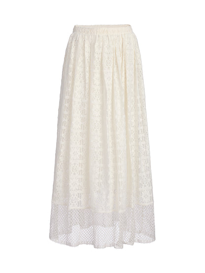 Guipure Lace Half Skirt