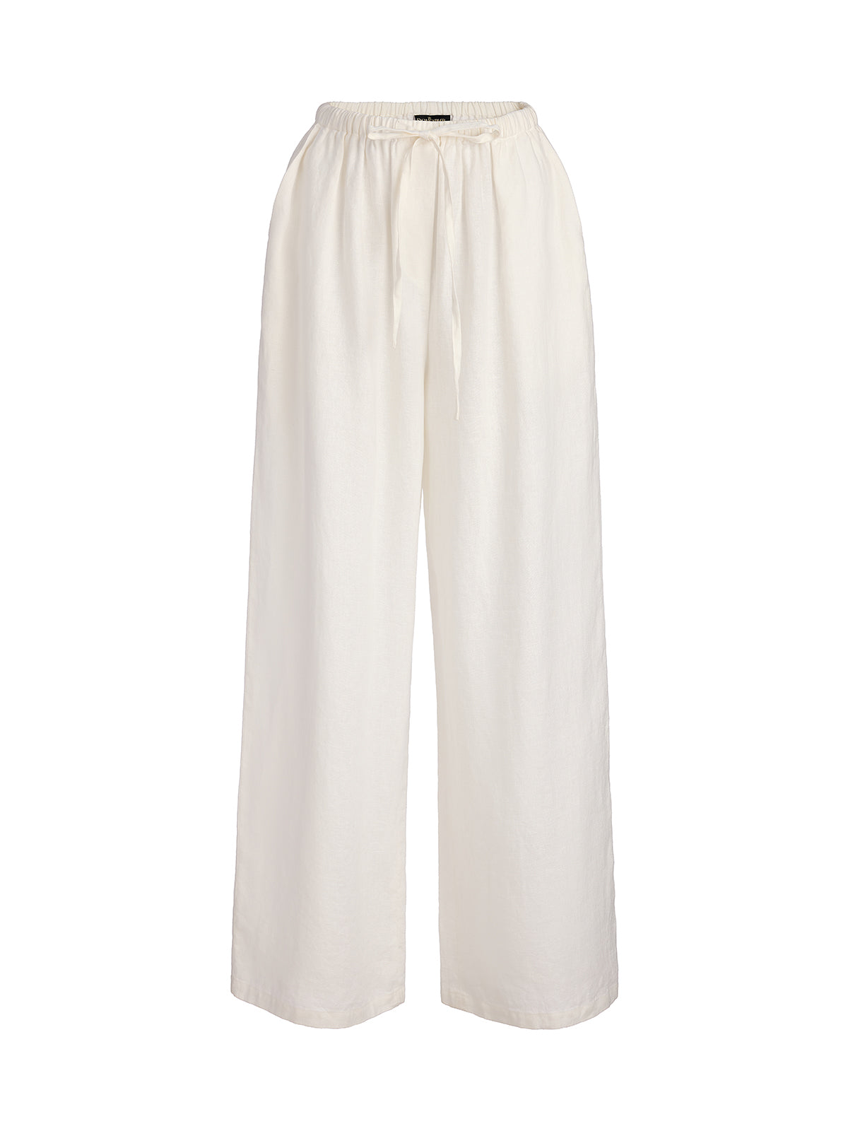 Adjustable Linen Straight Pants