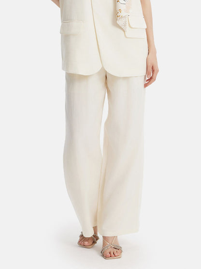 Minimalist High-Waisted wide-leg Pants