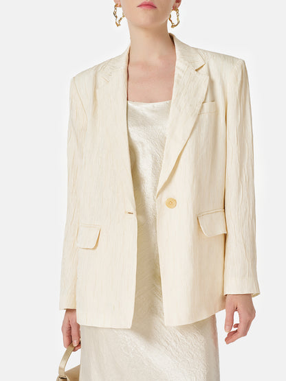 Textured Jacquard Blazer