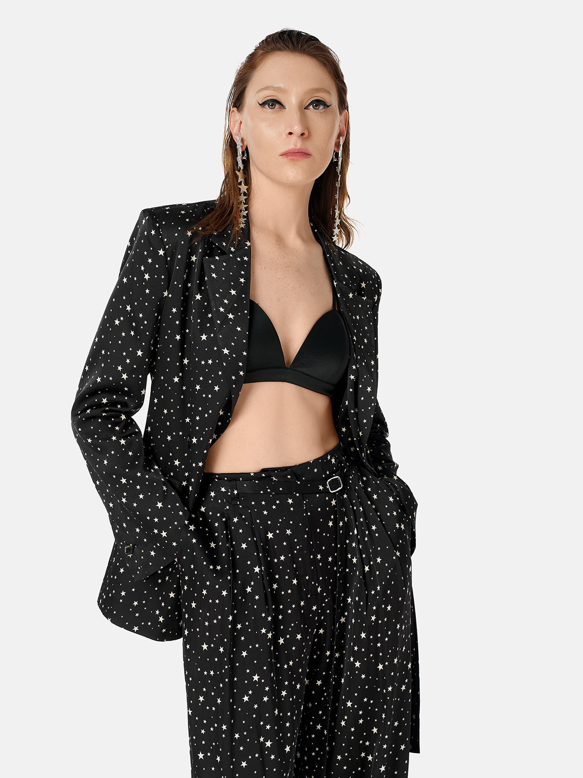 Elastic Silky Deconstructed Blazer