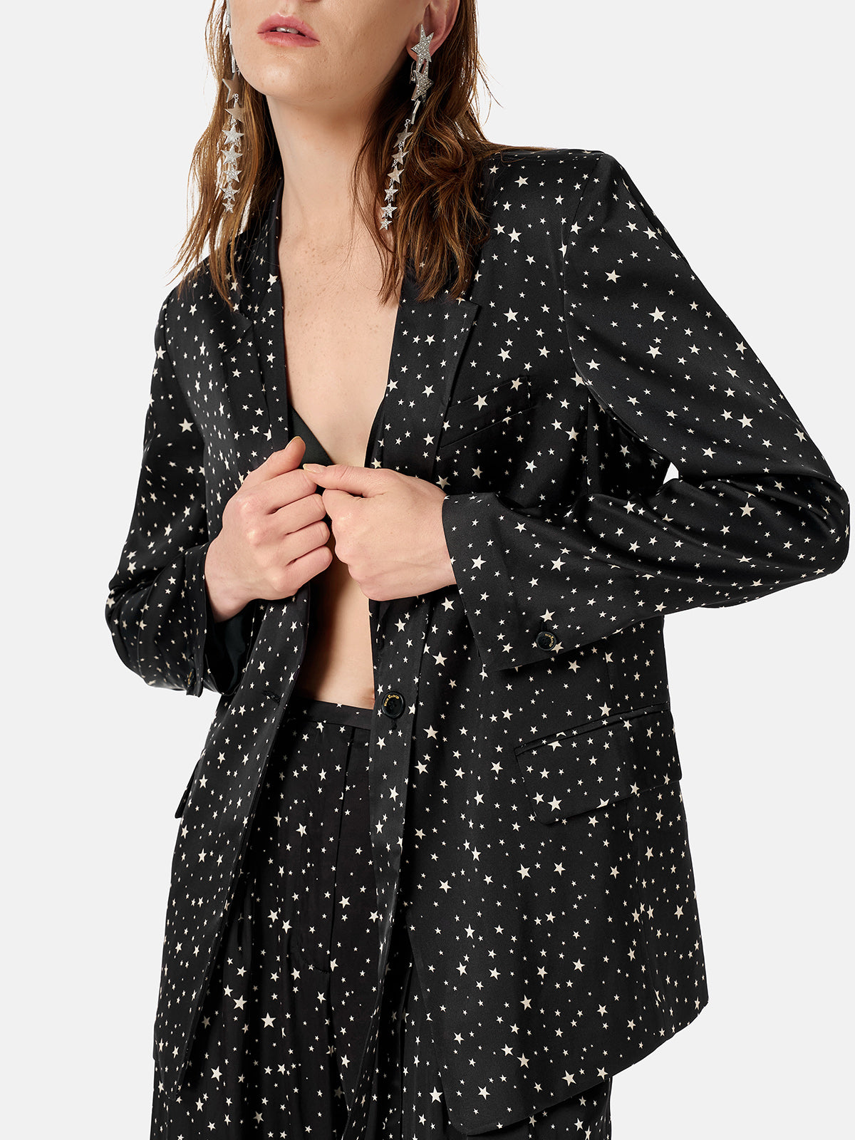 Elastic Silky Deconstructed Blazer