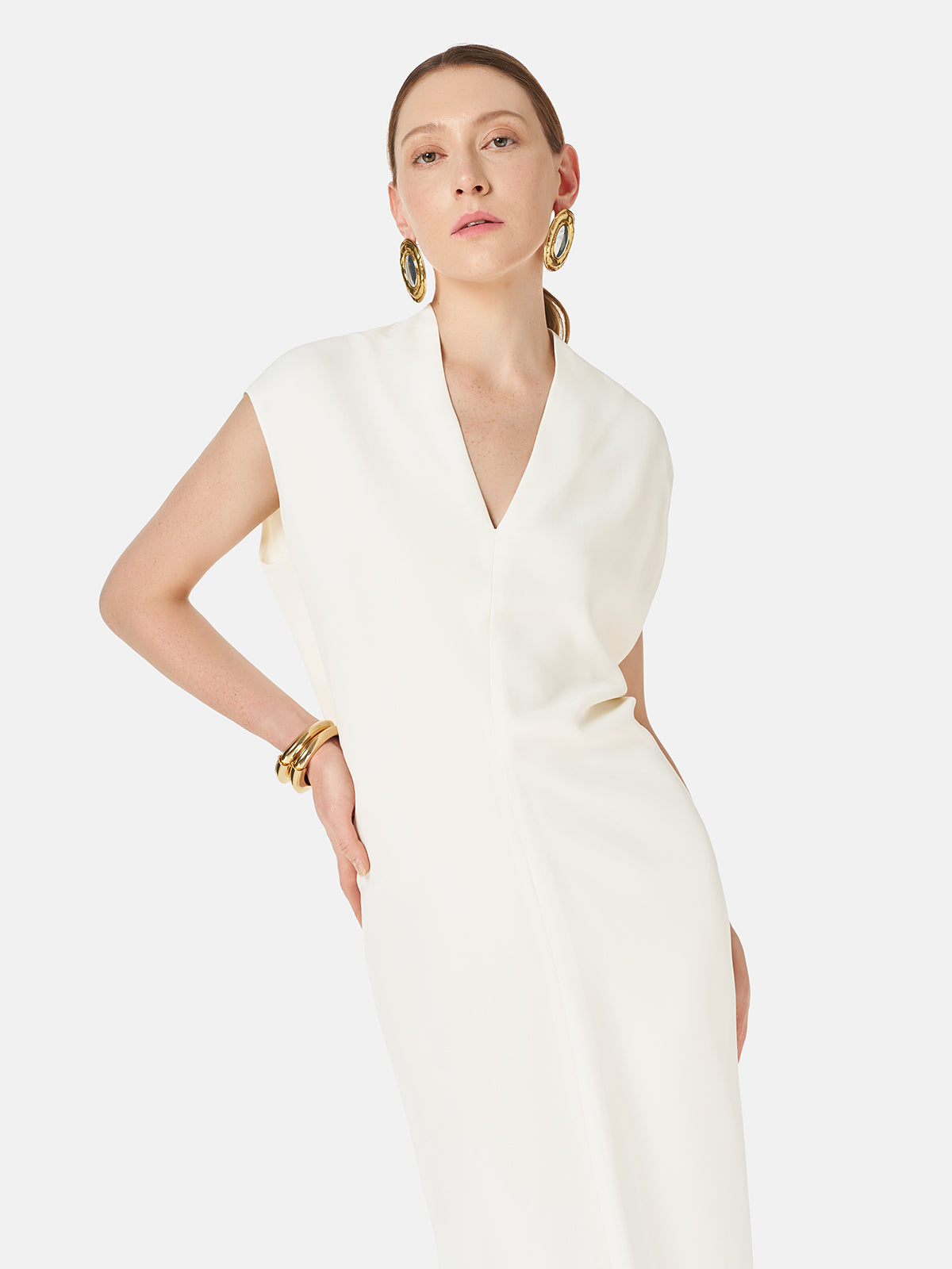 A-line Cut Midi Dress