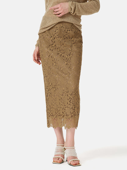 Floral Lace Half Skirt