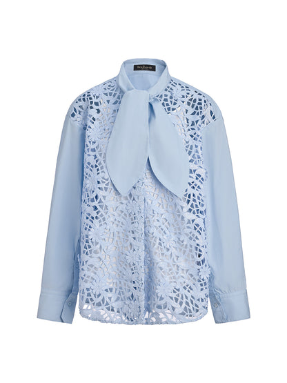 Chic Commuter Sequin-Detail Blouse (Includes Inner Tank)