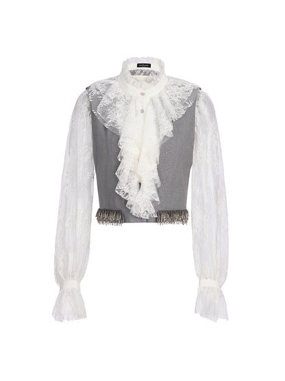 Effortless Elegance Silk Lace Blouse