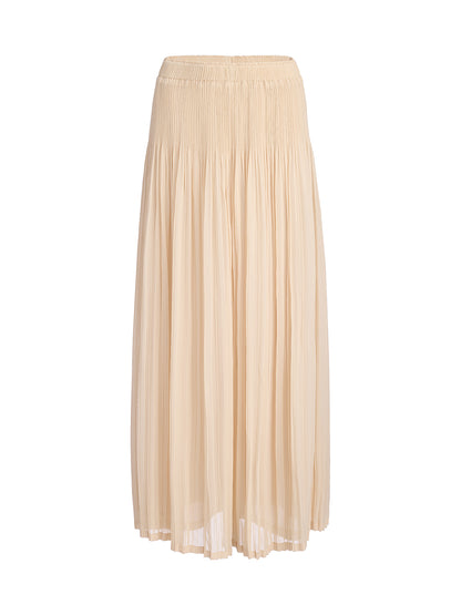 Luxe Pleated Elegant Relaxed Elasticed Pants