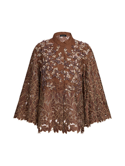 Water-Soluble Embroidery Beaded Appliqué Jacket
