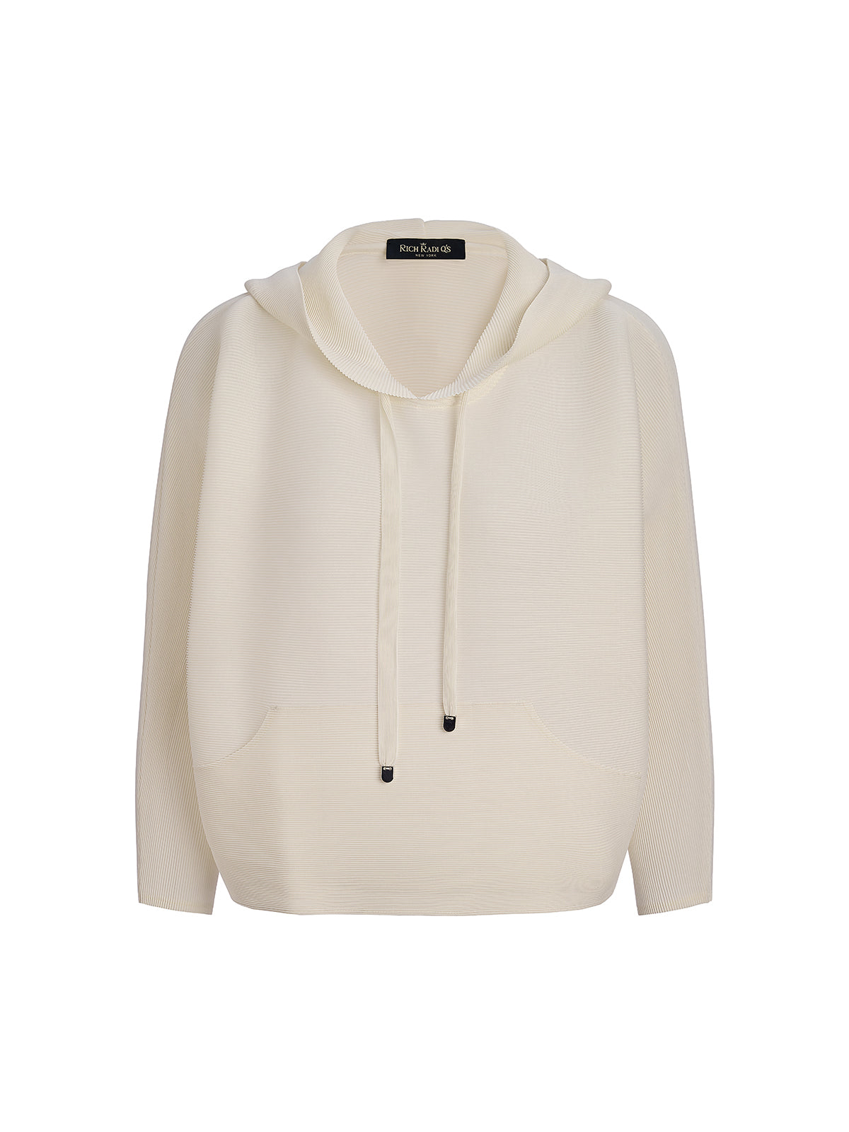 Pleated Hooded Casual Top