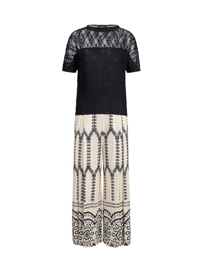 New Arrival Bohemian Pleated Set