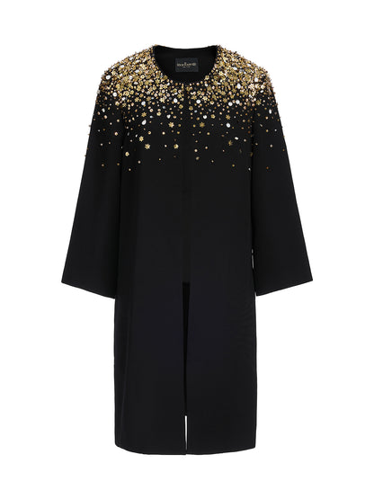 Gold Gradient Hand-Beaded Jacket